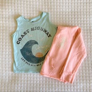 O’Neill Zip Up Hoodie & Tank Top | 2T